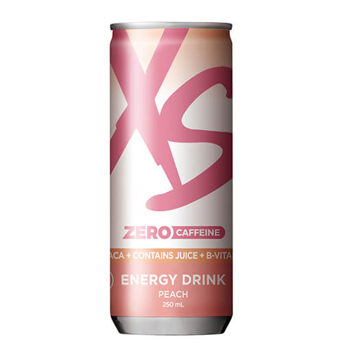 XS　エナジードリンク カフェインゼロピーチ 6本